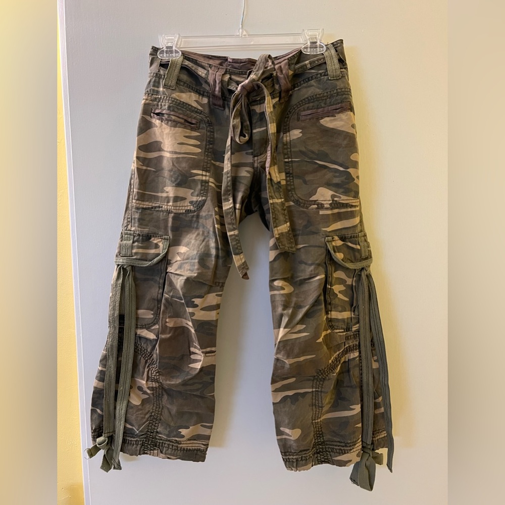 Cropped Miss Me Camo Pants